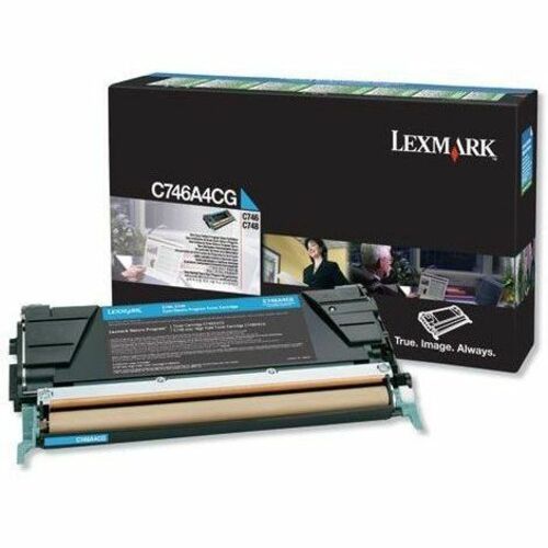 Lexmark Original Laser Toner Cartridge - Cyan - 1 Each - 6000 Pages