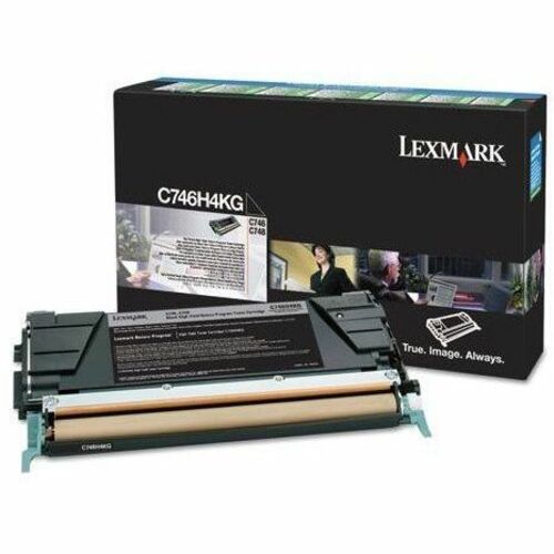 Lexmark High Yield Laser Toner Cartridge - Black - 1 Each - 12000 Pages