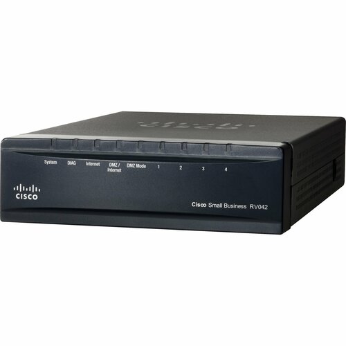 Cisco RV042 Dual WAN VPN Router - 6 Ports - 4 RJ-45 Port(s) - Gigabit Ethernet - Desktop Lifetime Warranty