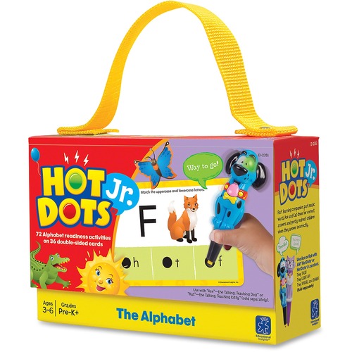 Hot Dots Jr. Alphabet Card Set - 3-6 Year AgeAccessory For Learning Toy - 36 / Set - Multi