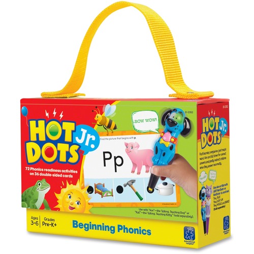 Educational Insights Beginning Phonics Hot Dots Junior Card Set - Word - 36 / Set