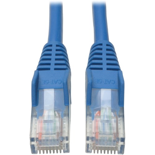 Tripp Lite 40ft Cat5e / Cat5 350MHz Snagless Patch Cable RJ45 M/M Blue 40' - 40 ft Category 5e Network Cable for Network Device - First End: 1 x RJ-45 Network - Male - Second End: 1 x RJ-45 Network - Male - Patch Cable - Blue