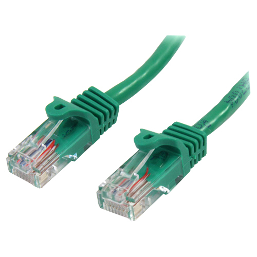 StarTech.com 5 ft Cat5e Green Snagless RJ45 UTP Cat 5e Patch Cable - 5ft Patch Cord - Make Fast Ethernet network connections using this high quality Cat5e Cable, with Power-over-Ethernet capability - 5ft Cat5e Patch Cable - 5ft Cat 5e Patch Cable - 5ft Ca