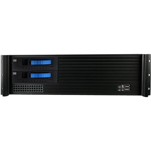 iStarUSA 3U Compact Rackmount Chassis 3.5" Hotswap Drive PS2 PSU - Rack-mountable - Black, Black - Zinc-coated Steel, Aluminum - 3U - 7 x Bay - Micro ATX, Mini ITX Motherboard Supported - 4 x Fan(s) Supported - 3 x External 3.5" Bay - 4 x Internal 3.5" Ba