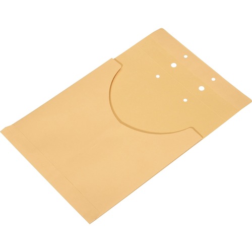 SKILCRAFT Legal, Letter Recycled File Jacket - 8 1/2" x 14" , 8 1/2" x 11" - 1" Fastener Capacity - Kraft - 25% Recycled - 25 / Box