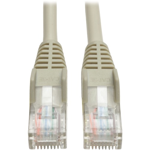 Tripp Lite 20ft Cat5e / Cat5 350MHz Snagless Patch Cable RJ45 M/M Gray 20' - 20 ft Category 5e Network Cable for Network Device - First End: 1 x RJ-45 Network - Male - Second End: 1 x RJ-45 Network - Male - Patch Cable - Gray