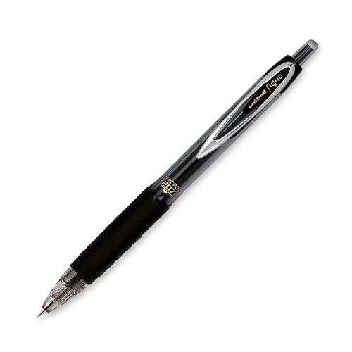 Sanford Signo 207 Gel Micro Pen - 0.5 mm Pen Point Size - Refillable - Retractable - Black Gel-based Ink - Translucent Barrel - 1 Dozen