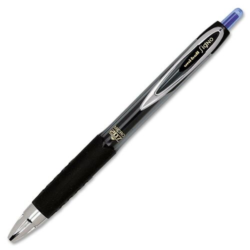 Sanford Signo 207 Gel Micro Pen - 0.5 mm Pen Point Size - Refillable - Retractable - Blue Gel-based Ink - Translucent Barrel - 1 Dozen