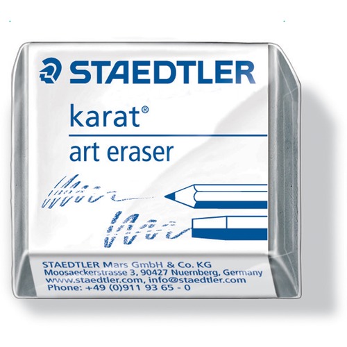 Staedtler Kneadable Art Eraser - Rubber - 1.75" (44.45 mm) Width x 0.38" (9.53 mm) Height x 1.13" (28.58 mm) Depth x - 1 Each - Pliable, Soft - Erasers - STD5427