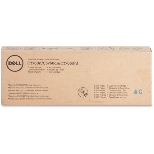 Dell Original Extra High Yield Laser Toner Cartridge - Cyan - 1 Each - 9000 Pages