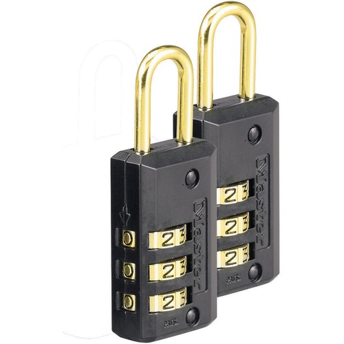 Master Lock Luggage Combination Padlocks - 1000 Digit - Die-cast Case, Steel Shackle - 1 / Pack