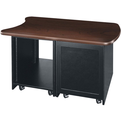 Middle Atlantic D12D-DC Rack Cabinet (Dual Bay) - 12U Rack Height28" Rack Depth Enclosed Cabinet - Dark Cherry - Wood, Plexiglass - 500 lb Maximum Weight Capacity