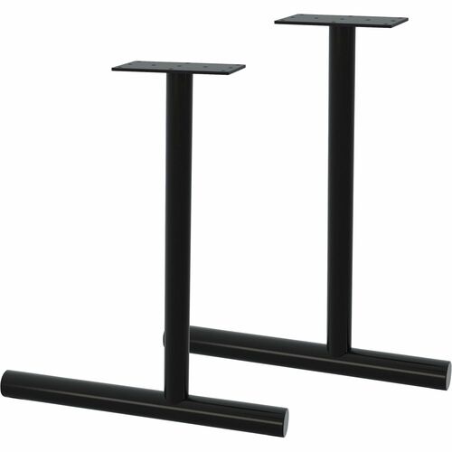 Lorell Training Table C-Leg Table Base with Glides - Steel - Black