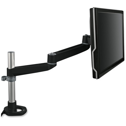 3M Mounting Arm for Flat Panel Display - Silver - Height Adjustable - 30 lb Load Capacity - VESA Mount Compatible - 1 Each