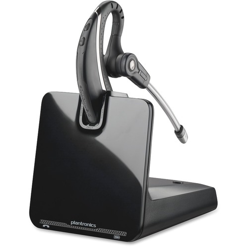 Plantronics CS530 Wireless Headset System - Wireless - DECT - Over-the-ear - Monaural - Outer-ear - Noise Canceling - Black