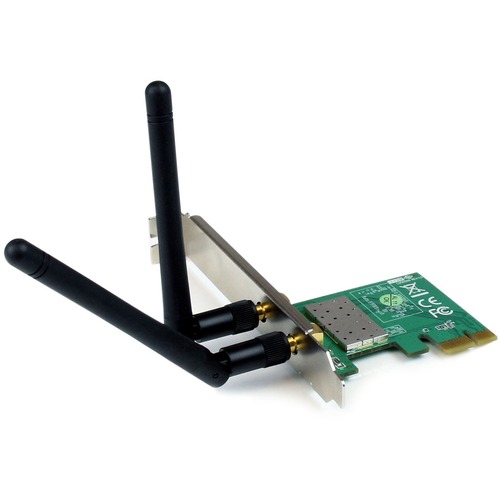 StarTech.com PCI Express Wireless Adapter 300 Mbps PCIe 802.11 b/g/n Network Adapter Card 2T2R 2.2 dBi - Add high speed Wireless-N connectivity to a desktop PC through PCI Express - PCIe Wireless Network Card / PCI Express Wireless NIC / Wireless PCIe N C