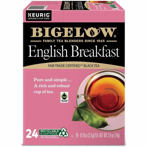 Bigelow Tea English Breakfast - English Breakfast - K-Cup - 24 / Box