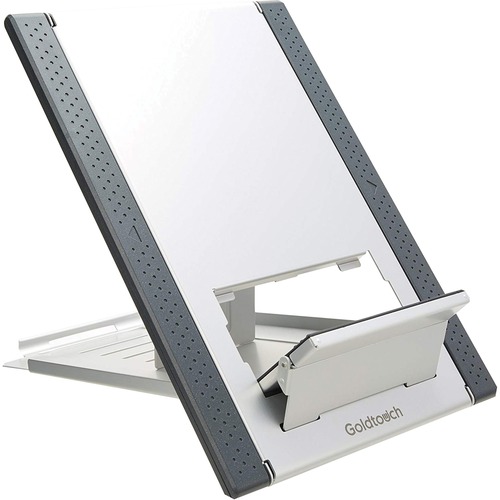 Goldtouch Go! Travel Laptop and Tablet Stand (Aluminum) - Aluminum - 1 - Graphite - TAA Compliant