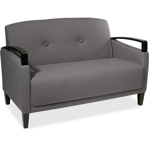Office Star Loveseat Sofa - Hardwood Frame - Woven Wheat Seat - 1 Each