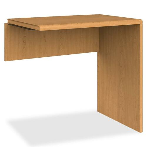 HON 10700 Series Prestigious Laminate Furniture - 30" x 20" x 29.5" - Waterfall Edge - Material: Hardwood - Finish: Harvest, Laminate - Stain Resistant, Abrasion Resistant, Cord Management
