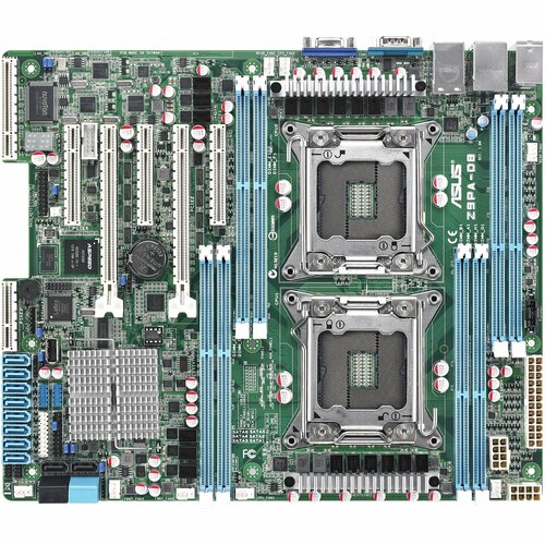 Asus Z9PA-D8 Server Motherboard - Intel C602-A Chipset - Socket R LGA-2011 - ATX - 256 GB DDR3 SDRAM Maximum RAM - DDR3-1600/PC3-12800, DDR3-1333/PC3-10600, DDR3-1066/PC3-8500 - DIMM, RDIMM, UDIMM, LRDIMM - 8 x Memory Slots - Gigabit Ethernet - 6 x SATA I