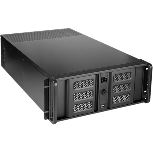 iStarUSA 4U High Performance Rackmount Chassis with 8" Touch Screen LCD - Rack-mountable - Black - Aluminum, Steel - 4U - 4 x Bay - 4 x Fan(s) Installed - EATX, Micro ATX, ATX Motherboard Supported - 5 x Fan(s) Supported - 3 x External 5.25" Bay - 1 x Ext