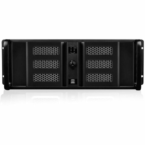 iStarUSA 4U Compact Stylish Rackmount Chassis - Rack-mountable - Black - Aluminum, Steel - 4U - 7 x Bay - 2 x Fan(s) Installed - ATX, Micro ATX Motherboard Supported - 3 x Fan(s) Supported - 4 x External 5.25" Bay - 1 x External 3.5" Bay - 2 x Internal 3.