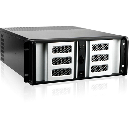 iStarUSA 4U Compact Stylish Rackmount Chassis - Rack-mountable - Black, Silver - Aluminum, Steel - 4U - 7 x Bay - 2 x Fan(s) Installed - ATX, Micro ATX Motherboard Supported - 3 x Fan(s) Supported - 4 x External 5.25" Bay - 1 x External 3.5" Bay - 2 x Int