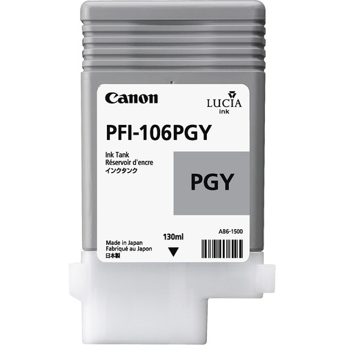 Canon Lucia EX PFI-106PGY Original Inkjet Ink Cartridge - Photo Gray Pack - Inkjet