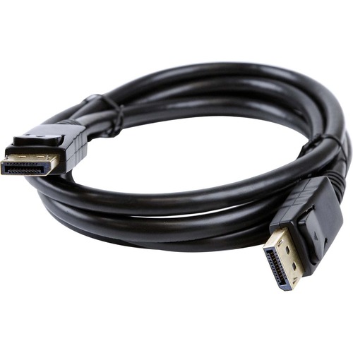 ViewSonic DisplayPort Audio/Video Cable - 6 ft DisplayPort A/V Cable for Audio/Video Device, Monitor - First End: DisplayPort Digital Audio/Video - Male - Second End: DisplayPort Digital Audio/Video - Male - 28 AWG - Black