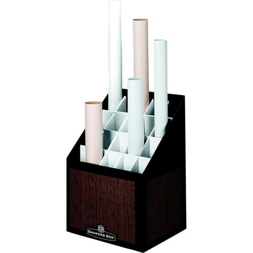 Bankers Box Roll/Stor Stand - Wood Grain 