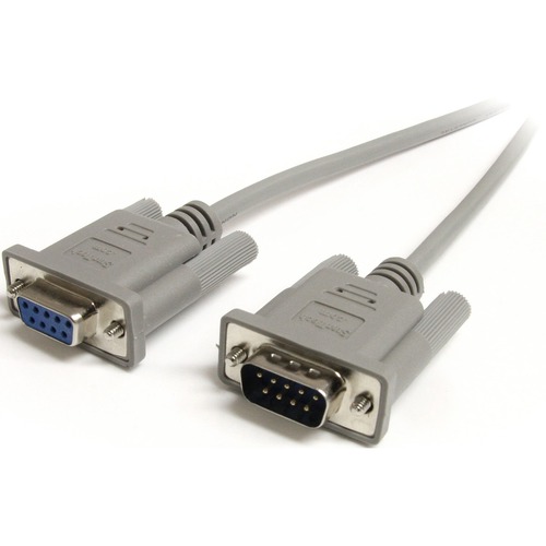 StarTech.com 3 ft Straight Through Serial Cable - DB9 M/F - Extend the connection between your DB9 serial devices by up to 3ft - db9 extension cable - serial extension cable - male to female serial cable - db9 male to female cable - straight through seria