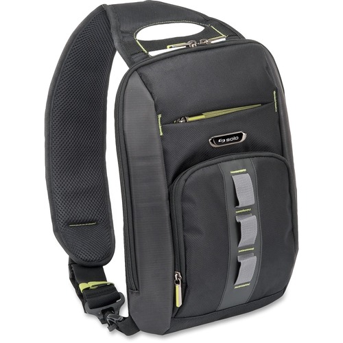 Solo Storm 10.2" Universal Tablet Sling - Polyester, Nylon Body - Shoulder Strap - 13" Height x 10.8" Width x 3.5" Depth - 1 Each