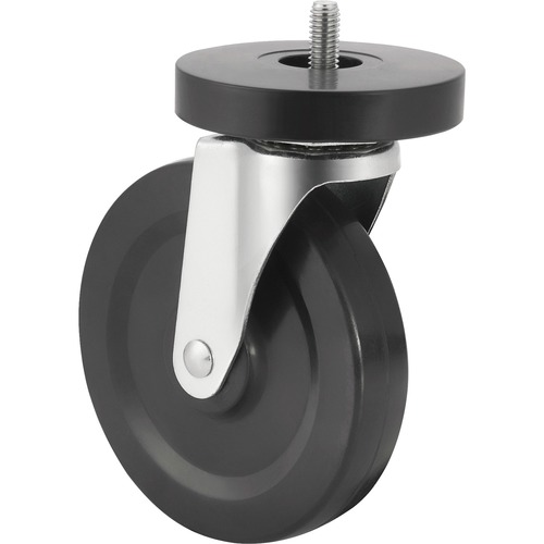 Lorell Industrial Shelving Caster Kit - 5" (127 mm) Diameter - Black - 4 / Set - Casters - LLR84861