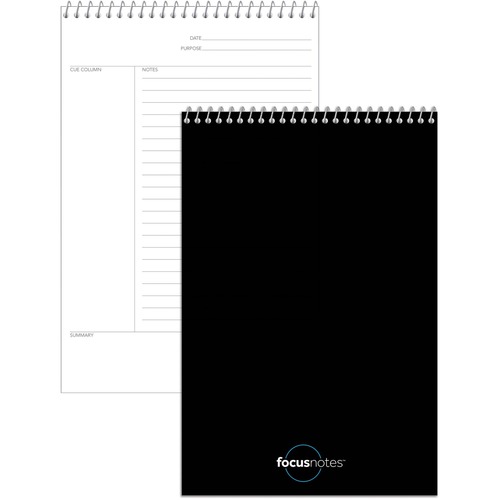 TOPS Innovative Steno Project Ruled Notebook - 80 Sheets - Wire Bound - 20 lb Basis Weight - 6" x 9" - White Paper - Acid-free - 1 Each