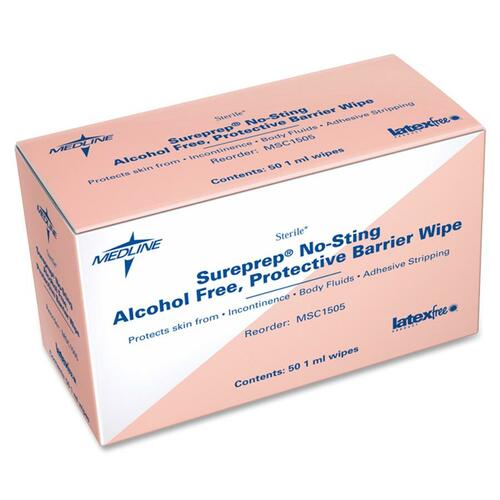 Medline Sureprep No-Sting Skin Protectant - Transparent - 500 Per Carton - 500 / Carton