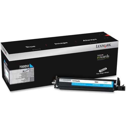 Lexmark 70C0D10/20/30/40 Developer Units - 40000 Pages - Laser - Cyan