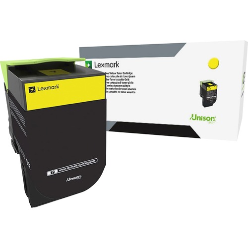 Lexmark Unison 800S4 Toner Cartridge - Yellow - Laser - Standard Yield - 2000 Pages Yellow - 1 Each