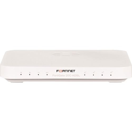 Fortinet FortiGate 20C-ADSL-A Network Security/Firewall Appliance - 5 Port - Gigabit Ethernet - 4 x RJ-45 - Desktop, Wall Mountable