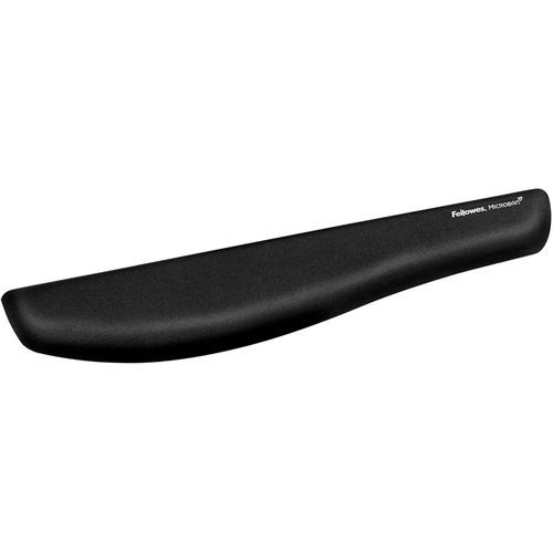 Fellowes PlushTouch Wrist Rest with FoamFusion Technology - Black - 1" (25.40 mm) x 18.13" (460.50 mm) x 3.19" (81.03 mm) Dimension - Black - Polyurethane - 1 Pack