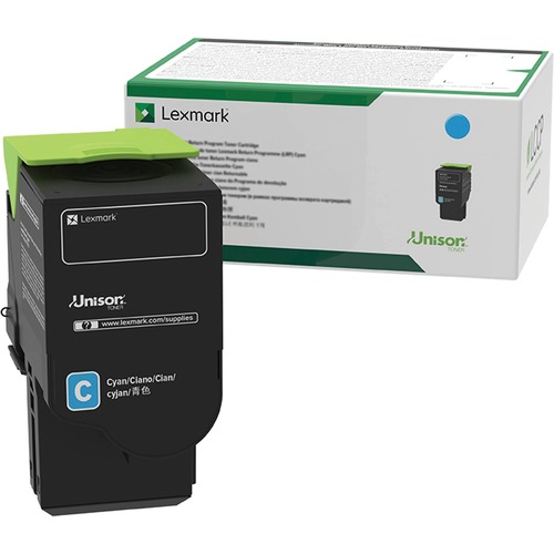 Lexmark Original High Yield Laser Toner Cartridge - Cyan - 1 Each - 3000 Pages Cyan