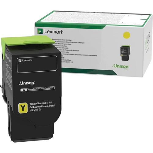 Lexmark Original High Yield Laser Toner Cartridge - Yellow - 1 Each - 3000 Pages Yellow