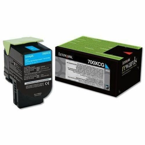 Lexmark Original Extra High Yield Laser Toner Cartridge - Cyan - 1 Pack - 4000 Pages