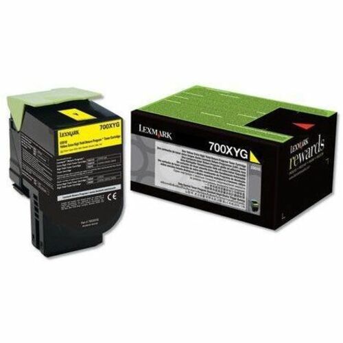Lexmark Extra High Yield Laser Toner Cartridge - Yellow - 1 Pack - 4000 Pages