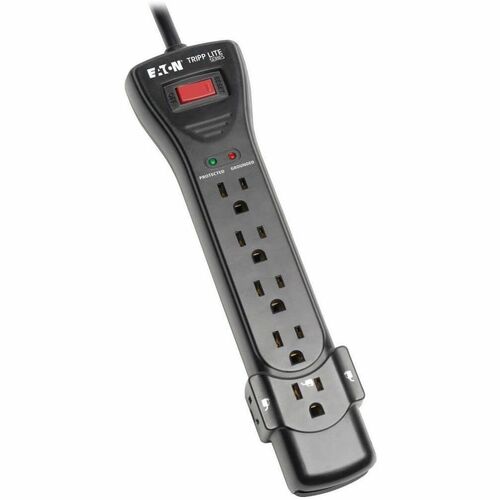 Tripp Lite by Eaton Protect It! 7-Outlet Surge Protector, 7 ft. Cord with Right-Angle Plug, 2160 Joules, Diagnostic LEDs, Black Housing - 7 x NEMA 5-15R - 1800 VA - 2160 J - 120 V AC Input