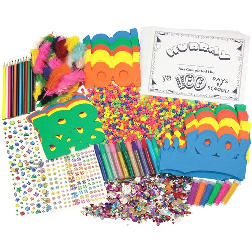 Creativity Street 100th Day Of School Activity Box - Decoration - 100 Piece(s) - 1 / Box - Assorted