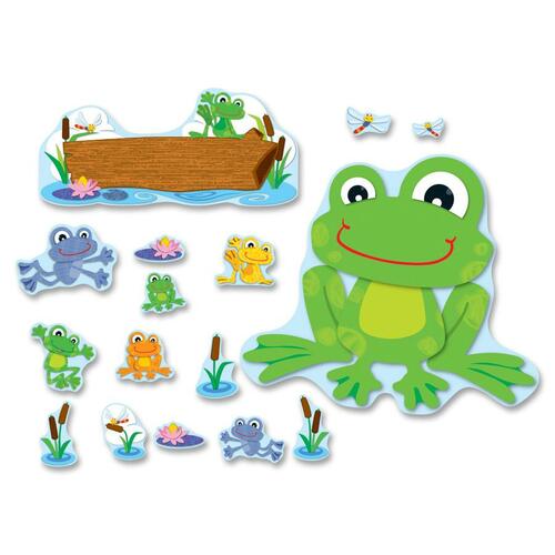 Carson Dellosa Education PreK- Grade 5 FUNky Frogs Bulletin Board Set - Frog Shape - 4" Height x 6" Width - Assorted - 1 / Set