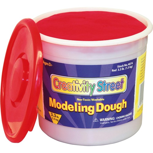Creativity Street 3lb Tub Modeling Dough - Modeling - 1 Each - Red