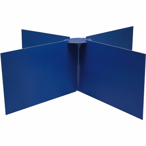 Pacon Round Table Privacy Board - 48" Diameter x 14" Height - 1 Each - Blue - Panels/Partitions - PAC03788