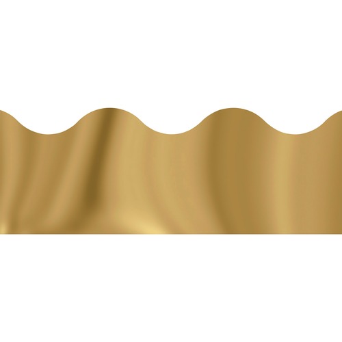 Trend solid-colored Terrific Trimmers - Reusable, Precut - 0.01" Height x 2.25" Width x 390" Length - Gold - 12 / Pack